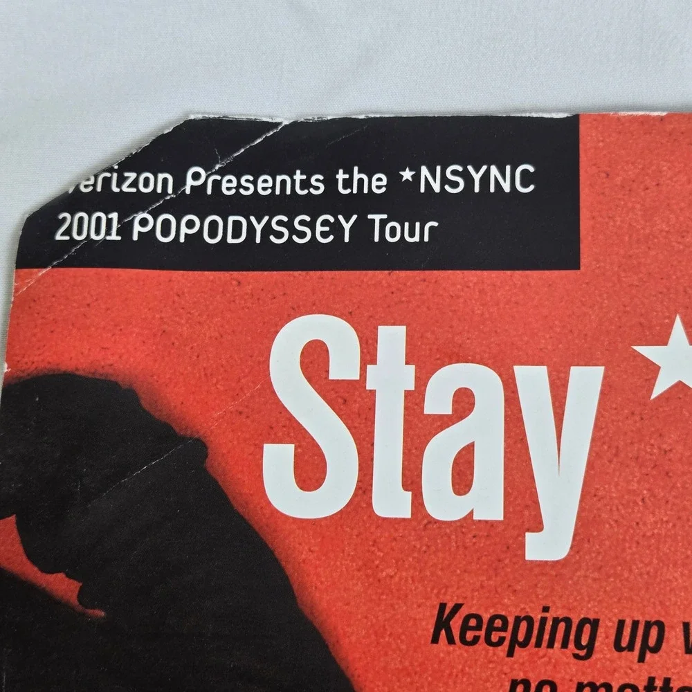 N'SYNC 2001 Pop Odyssey Tour Program‎ Concert Souvenir Collectible Vintage Y2K